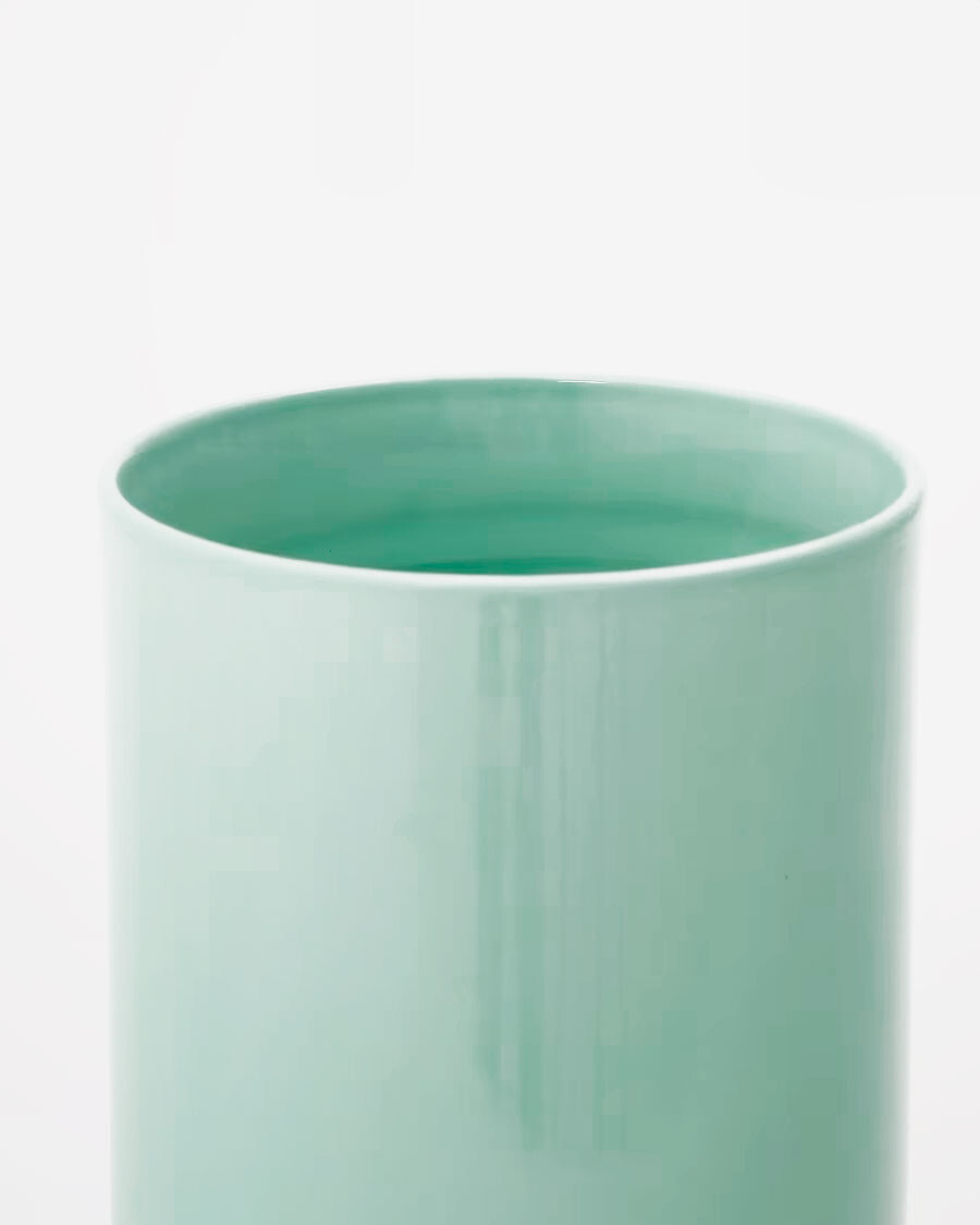 Jarrón de cerámica Elova turquesa 24cm