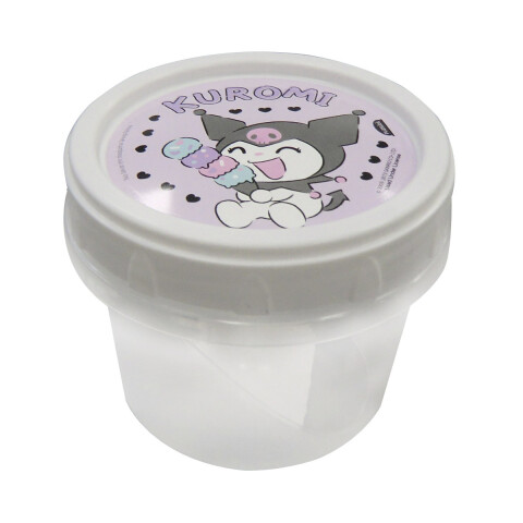 Pote Plástico Kuromi 300 ml con Tapa Rosca U