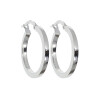 Caravanas, aros de oro blanco 18k (0974W) Caravanas, aros de oro blanco 18k (0974W)