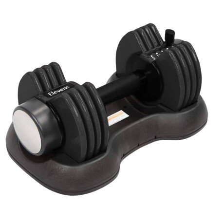 Mancuernas ajustable con base 6kg Negro