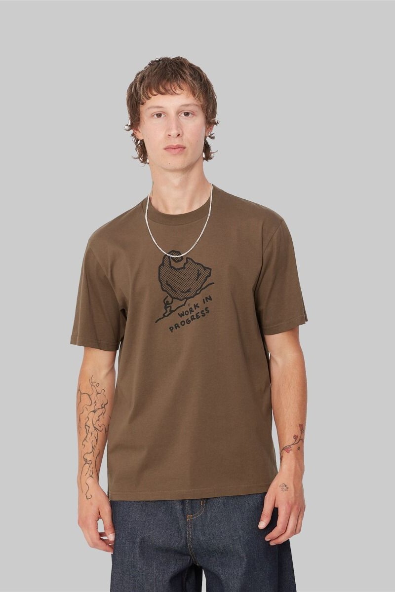 S/S MOVE ON UP T-SHIRT Marron