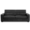 Sofa 3 Cuerpos Cuero Sublime Negro Sofa 3 Cuerpos Cuero Sublime Negro