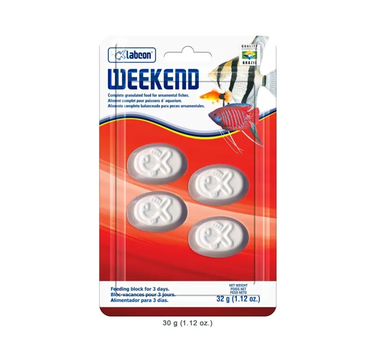 ALIMENTO VACACIONAL PECES WEEKEND 3 DIAS 32 GRS 