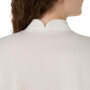 Polo Running Asics Icon 1/2 Zip Mujer Cream
