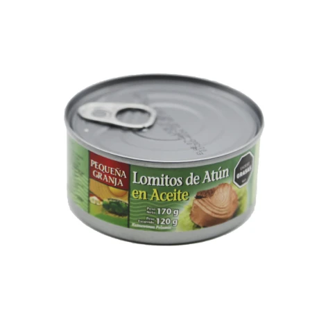 Atún de Lomito PEQUEÑA GRANJA 170grs en Aceite Atún de Lomito PEQUEÑA GRANJA 170grs en Aceite
