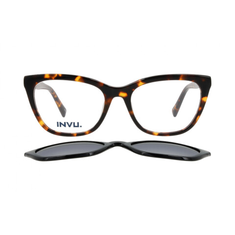 INVU Clip-On 42514B col Demi/Black Invu Clip-on 42514b Col Demi/black
