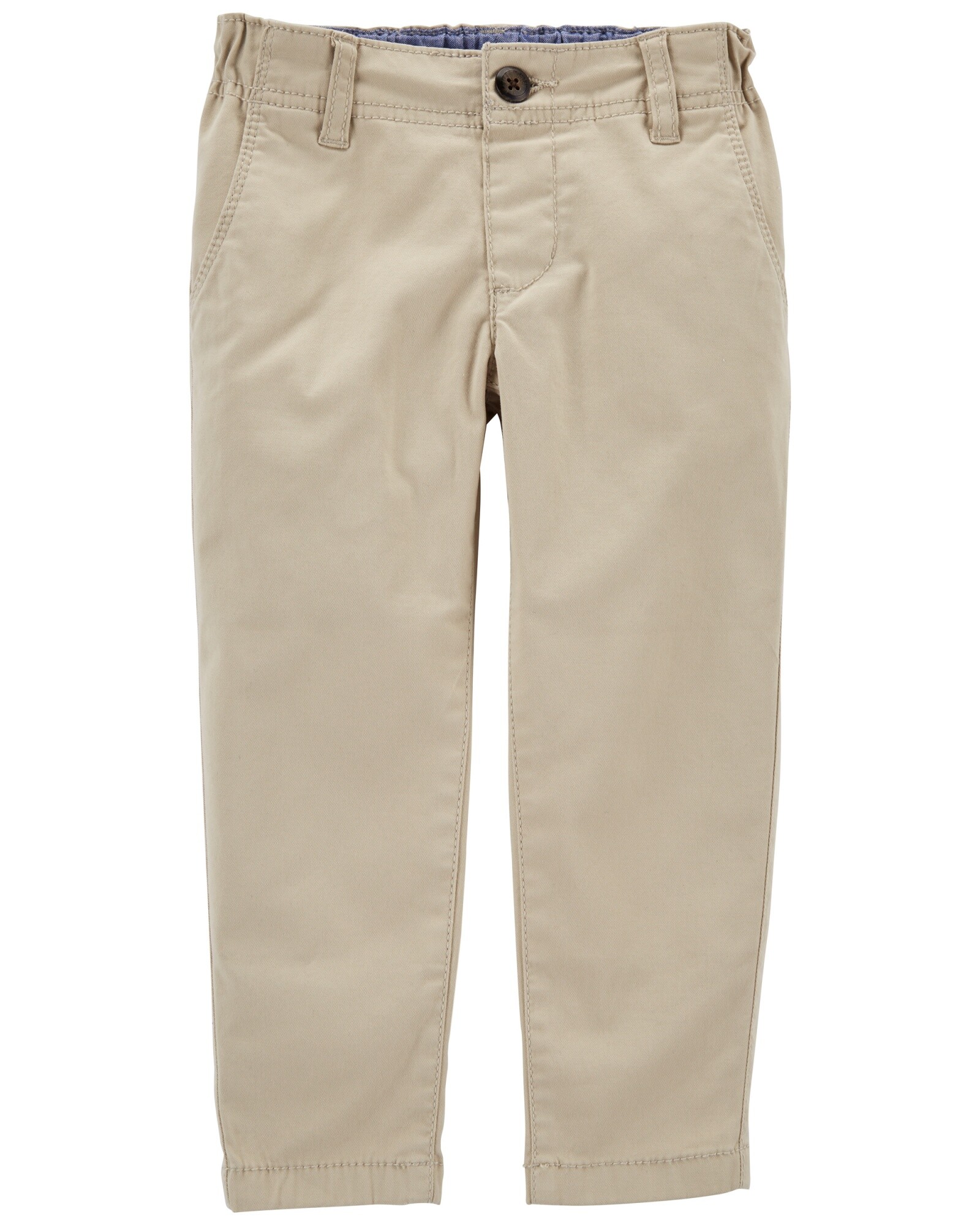Pantalón de sarga clásico. Talles 2-5T Sin color