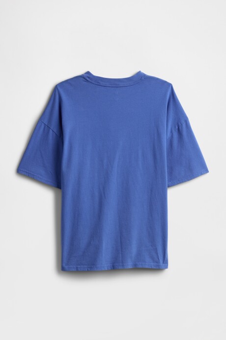 Remera Relaxed Niño Dazzling Blue V2