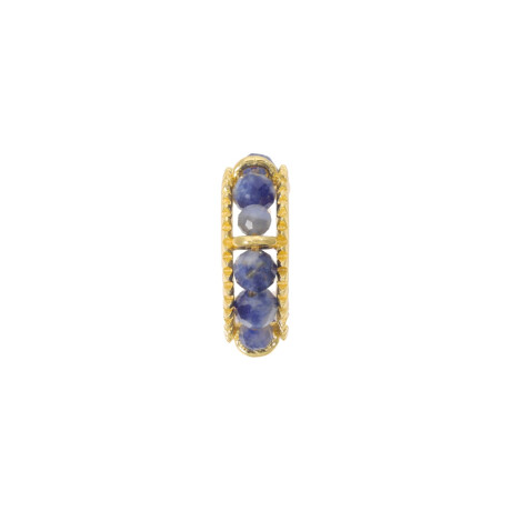 Caravanas Aros Kavik Plata 925 bañada de oro 18k 0