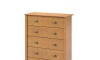 Cómoda 4 cajones - Madera maciza - Linea Colonial Marron