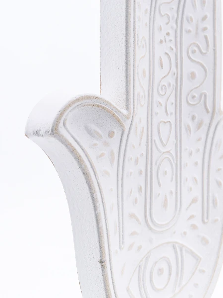 MANO HAMSHA VERTICAL BLANCO