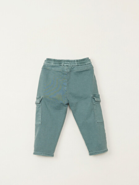 Pantalón casual cargo Verde Petroleo