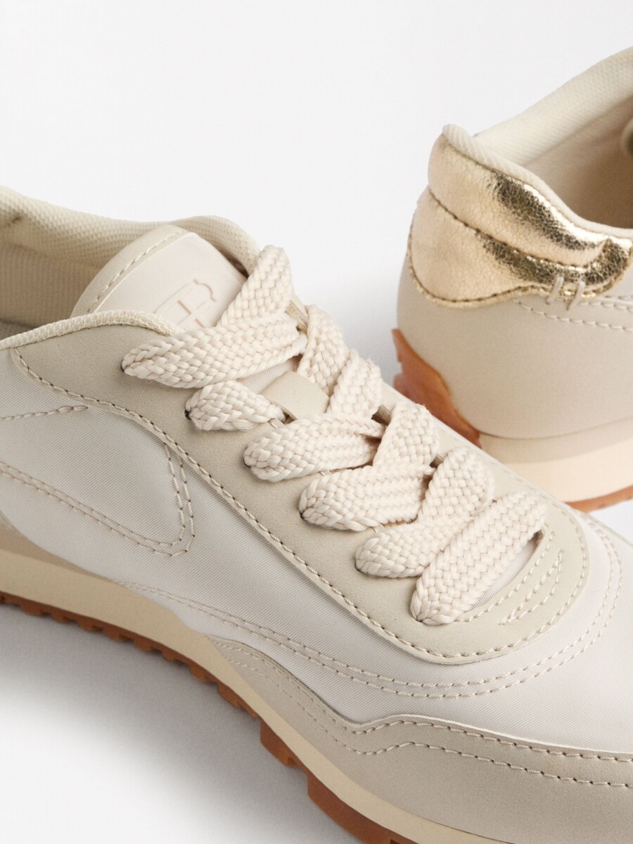 Zapatillas Combinadas De Nylon blanco