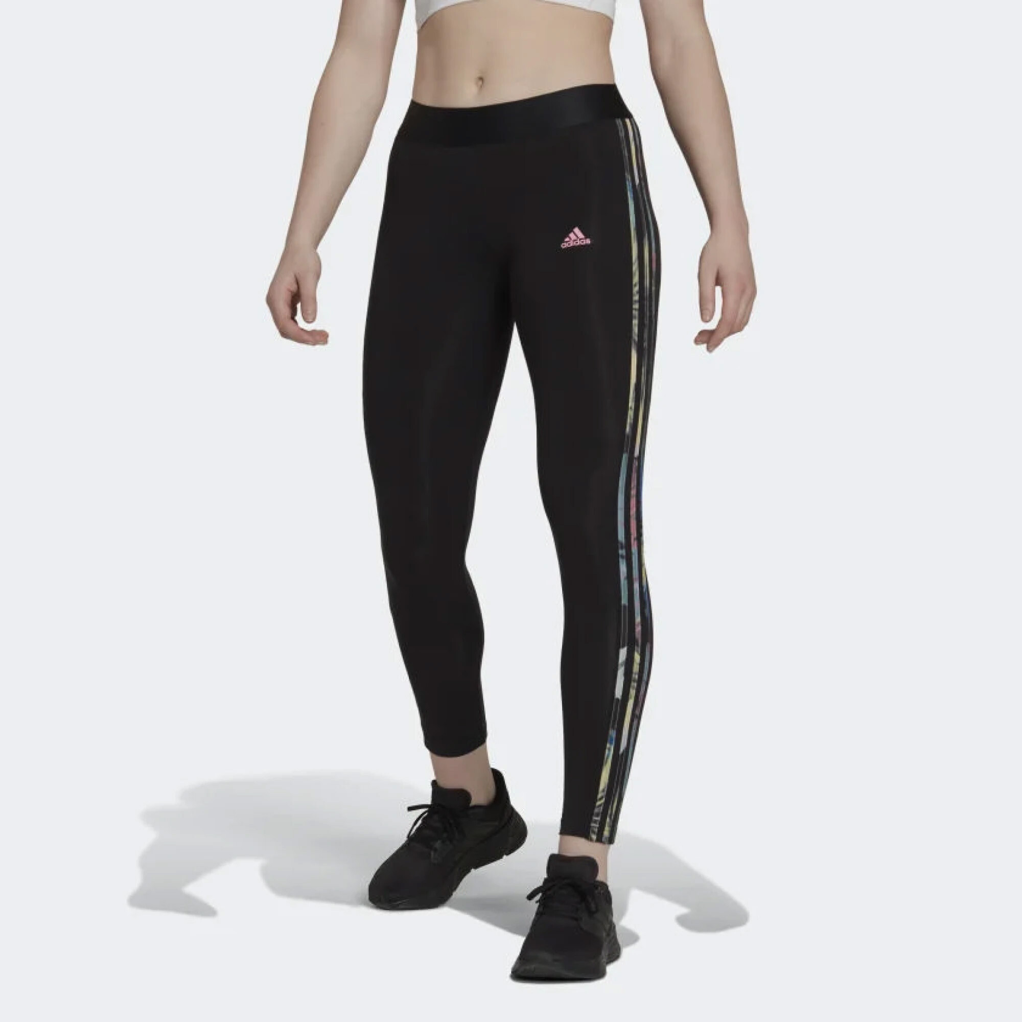 Calza de Mujer Adidas Leg - Negro - Rosado — Stadium Sport