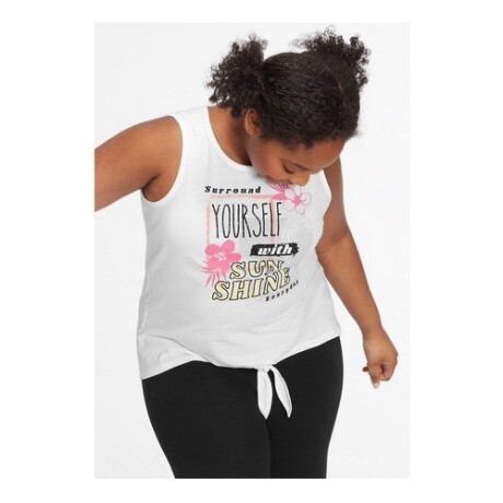 Musculosa para niña Justice Yourself Blanco