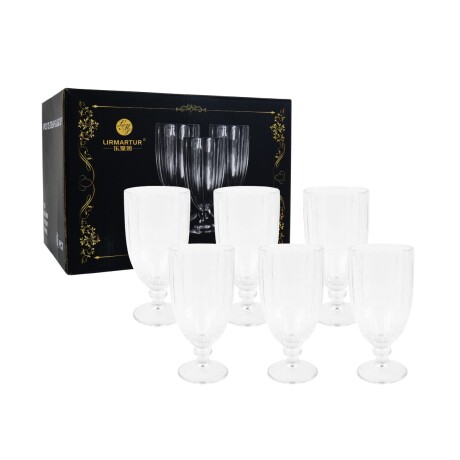 6 copas de vidrio 6 copas de vidrio