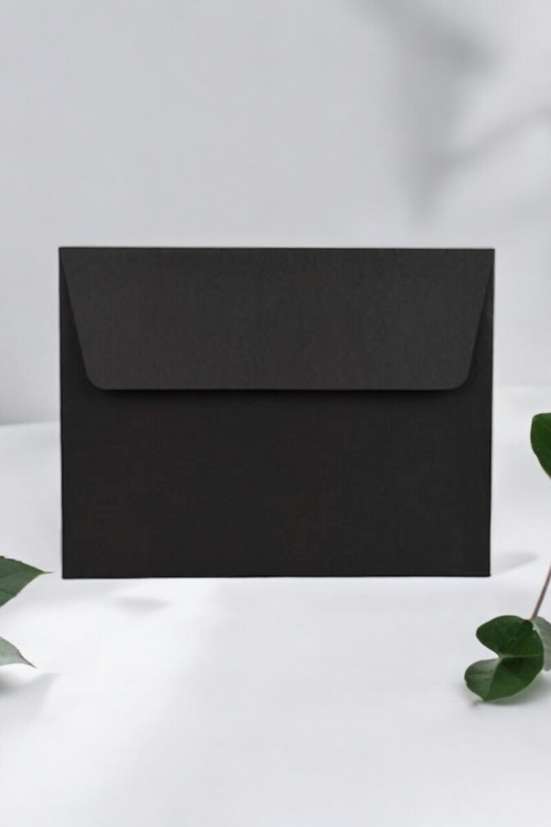 Sobre color 120 grs 14x18 cm. - NEGRO 