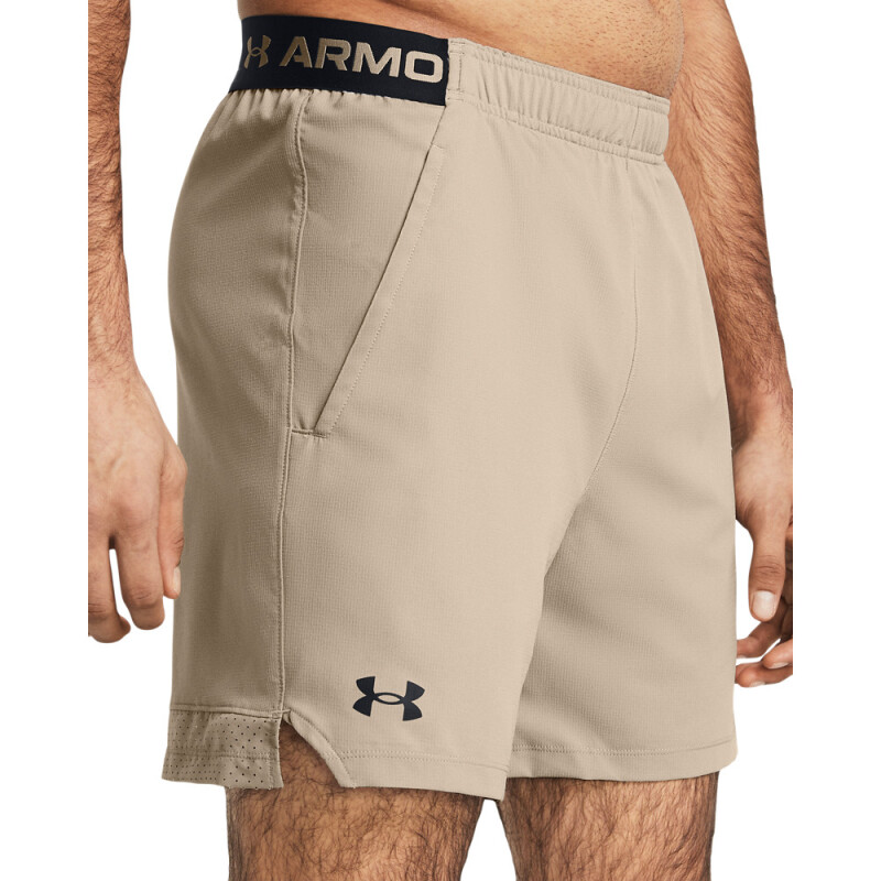 UA Vanish Woven 6in Shorts-RED BRN-203