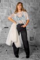 Blusa Borde Plateado