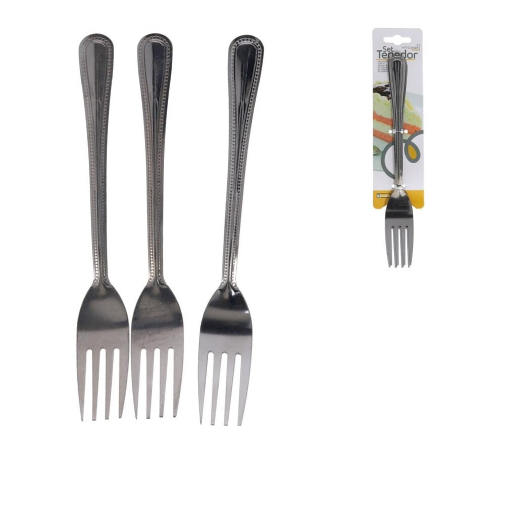 Set 3 Tenedores de Mesa de Metal SET TENEDOR MESA X3 METAL