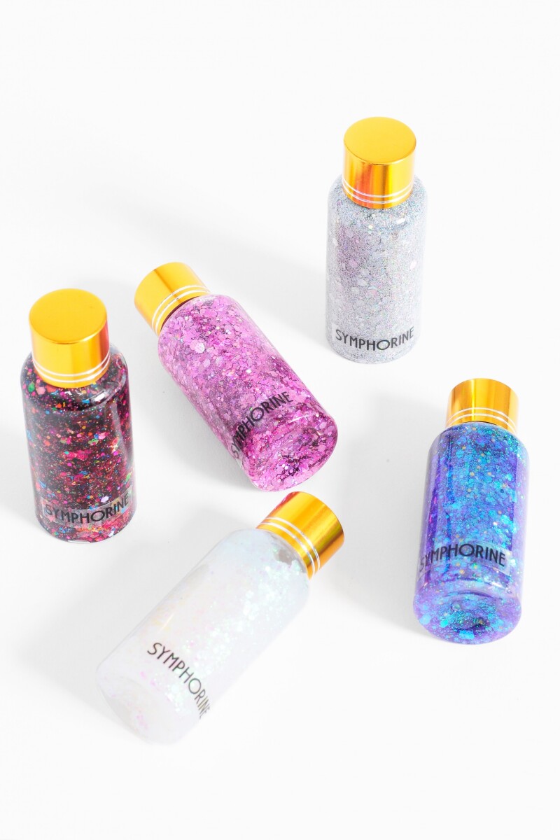 Glitter para cara, cuerpo y pelo turquesa