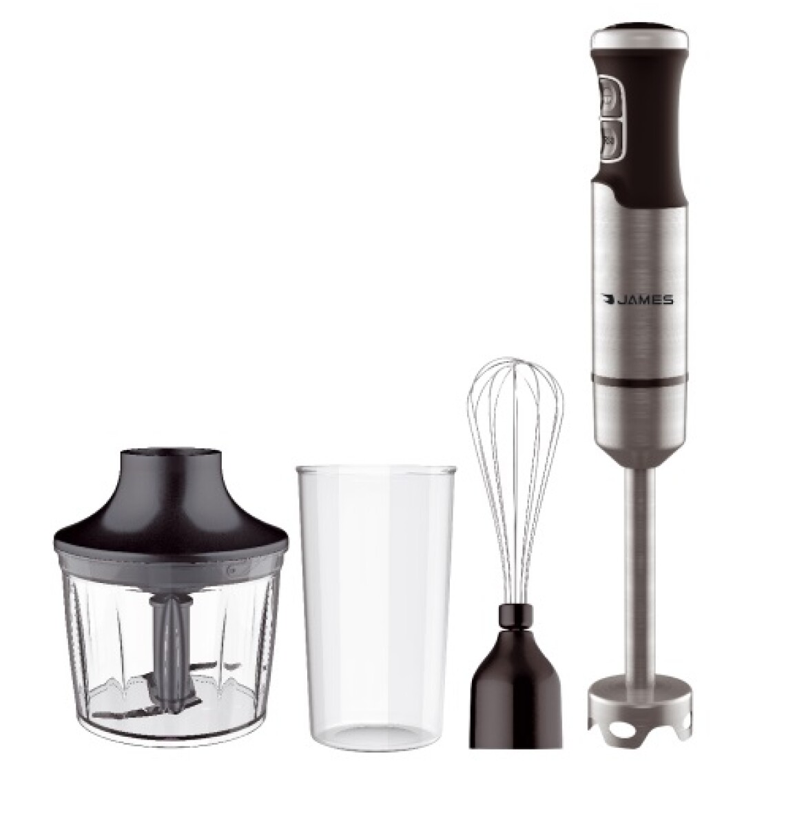 MIXER JAMES 1000W MJCA ACERO INOXIDABLE CON ACCESORIOS 