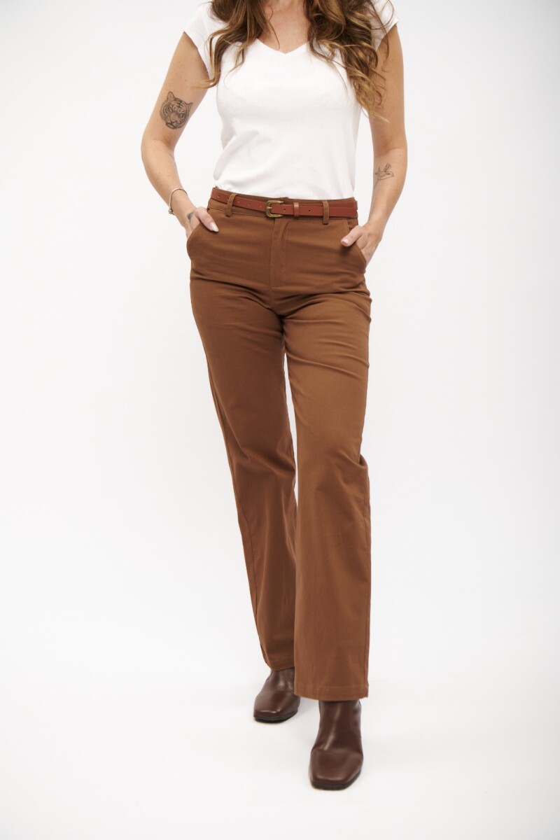 PANTALON WIDE ACTIVE CHOCOLATE
