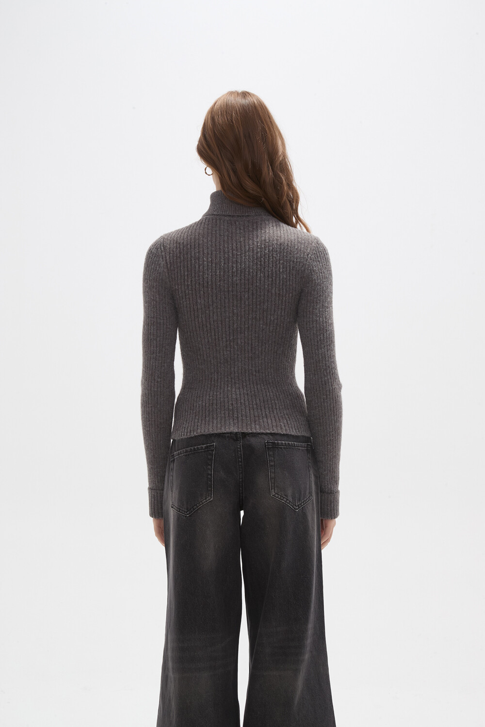 Polera Elizabet Gris Melange Oscuro