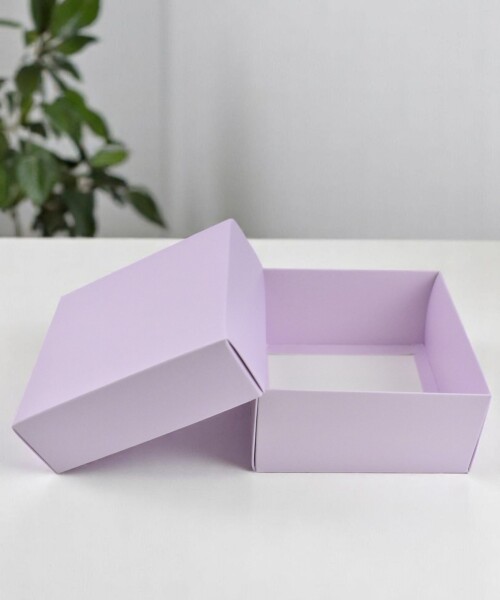 Caja eco 02 - 8x8x4,5 cm. LILA