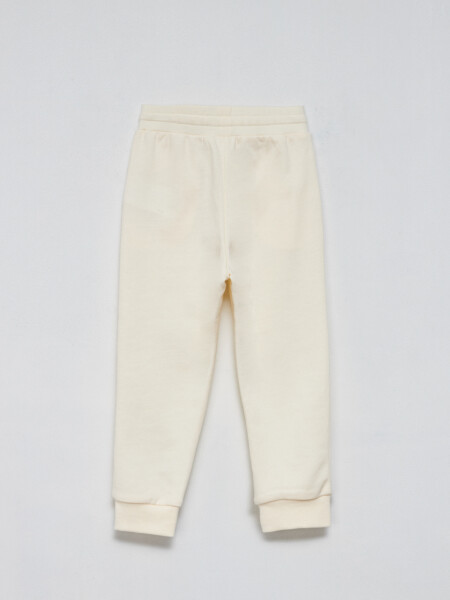 Pantalón deportivo jogger liviano Crudo