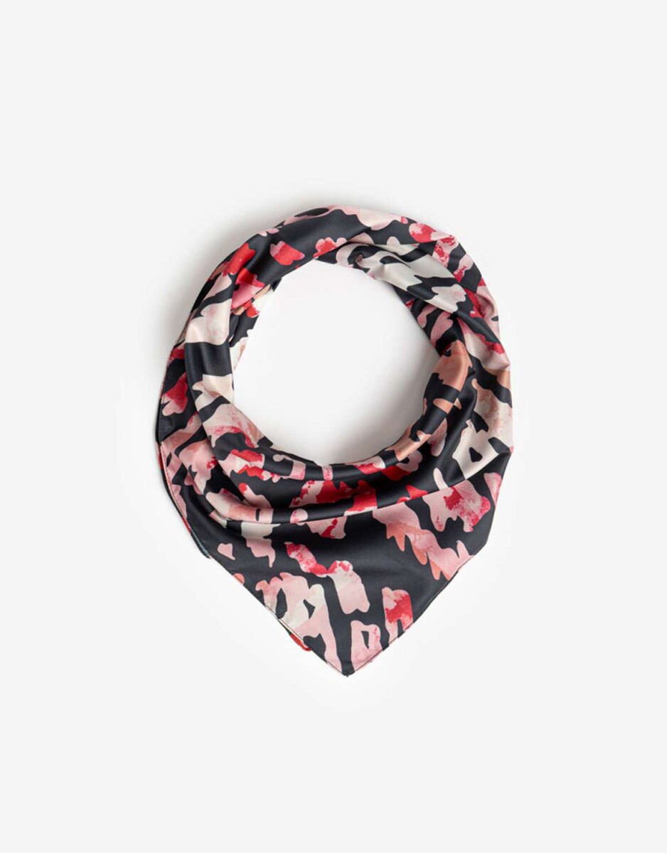 Pañuelos Raso Flores - Combinacion Bicolor 