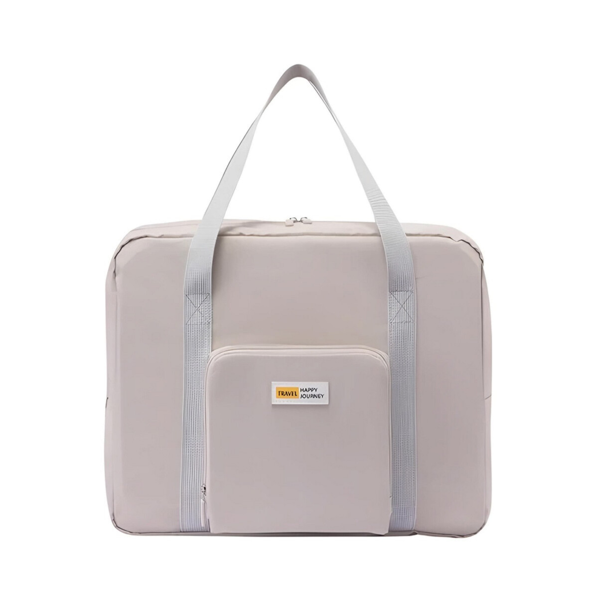 Bolso Plegable Para Viaje Con Bolsillo - Beige 