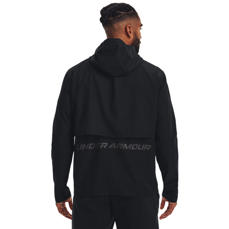 UA Launch Hooded Jacket-YLW BLK-001