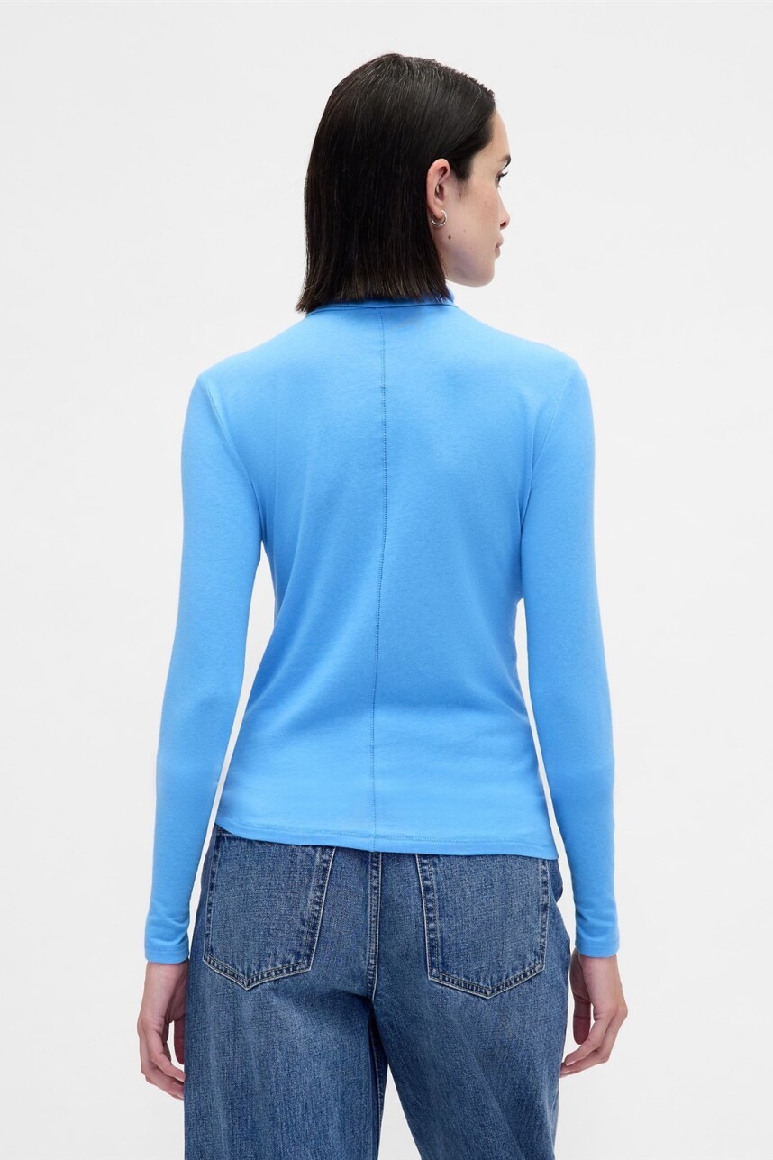 Remera Polera Mujer Union Blue