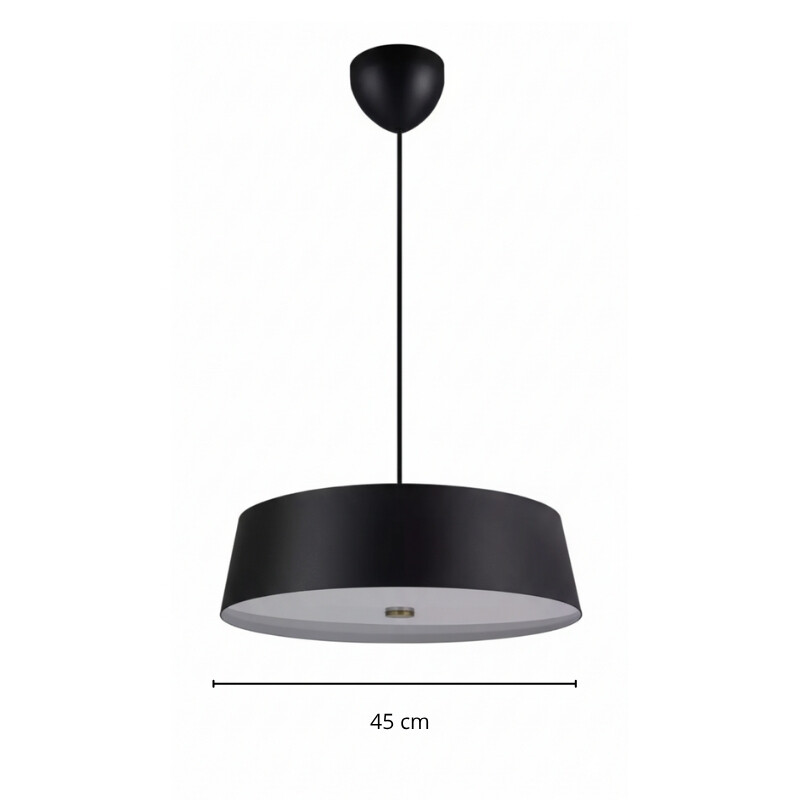 ARTEFACTO COLGANTE DECORATIVO BENSON MEDIUM - NEGRO Lámpara Colgante Decorativa Benson Medium Negra