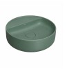Bacha de apoyo redonda 40 cm c/mesa verde salvia mate Deca Bacha De Apoyo Redonda 40 Cm C/mesa Verde Salvia Mate Deca
