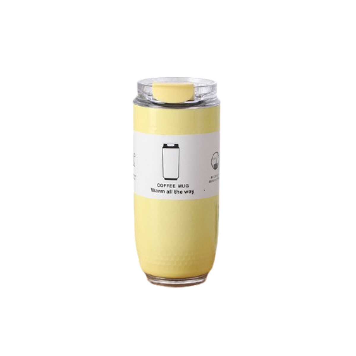 Vaso térmico de 320 ml de capacidad - Amarillo 