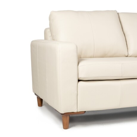 Rinconera Sevilha - Cuero Natural - Chaise Derecho 1000 (Off White)