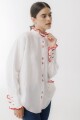 Camisa Ota Linen Crochet Blanco