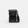 Porta celular Maldiva en cuero graneado Negro