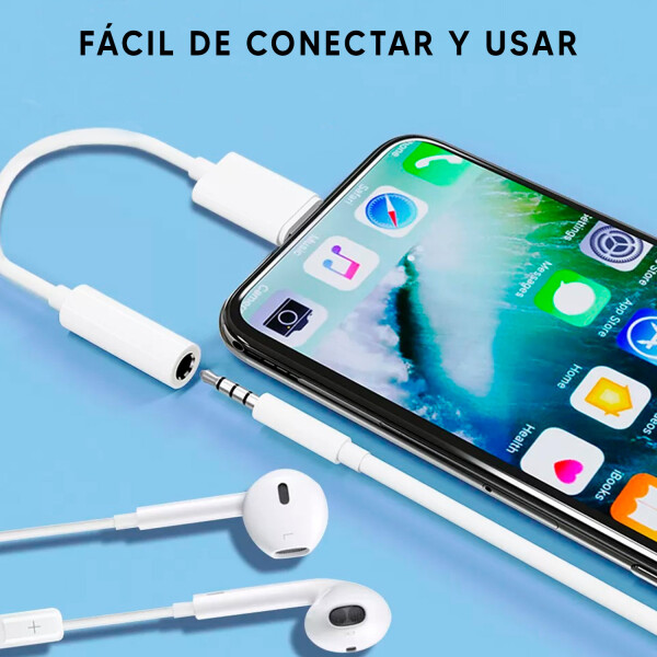 Adaptador Treqa Lightning Jack 3.5 Mm CABLE ADAPTADOR LIGHTNING A 3.5 CA1052