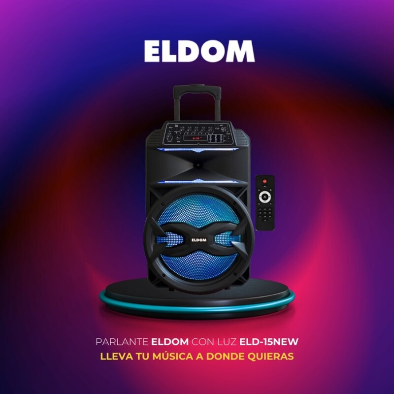 PARLANTE ELDOM CON LUZ ELD-15NEW PARLANTE ELDOM CON LUZ ELD-15NEW