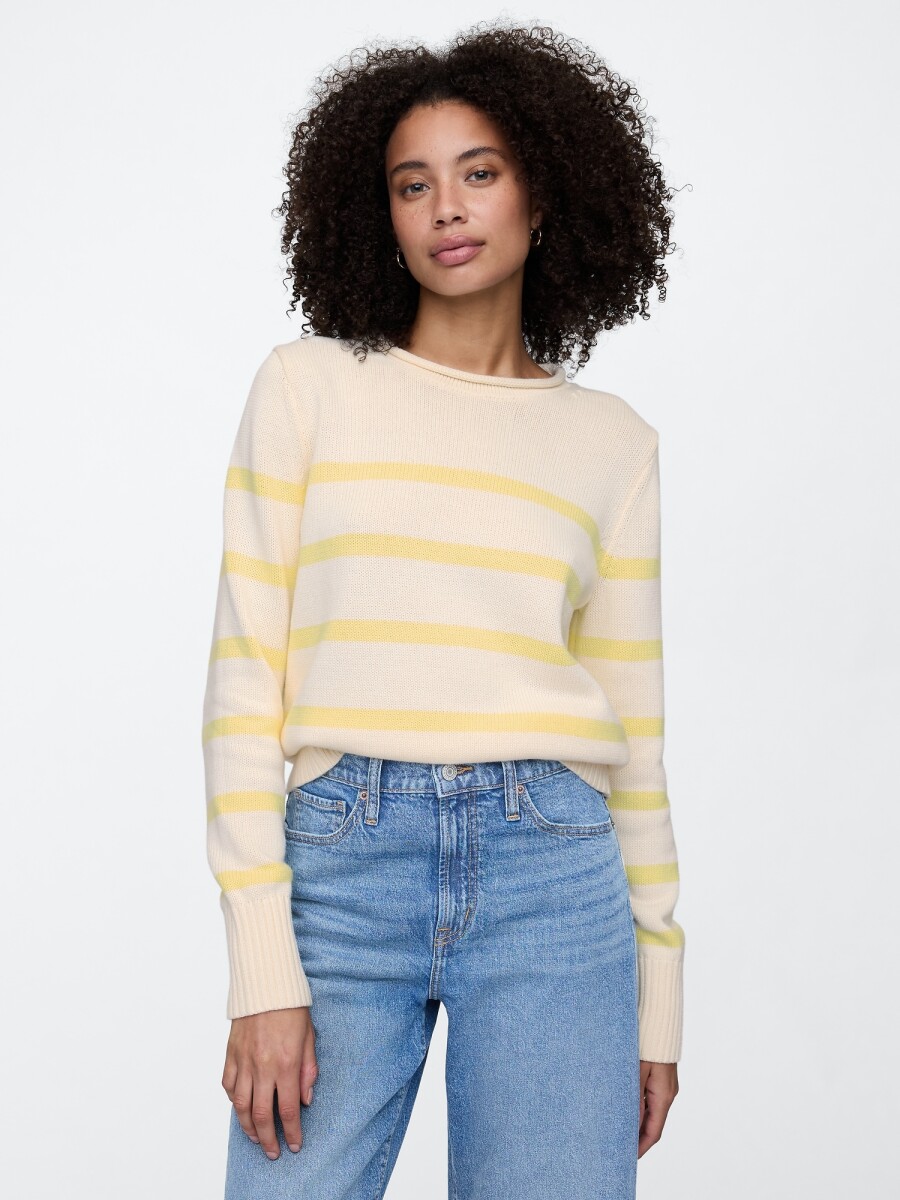 Buzo Básico Mujer - Pale Banana 12-0824Tcx 