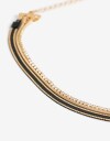 Collares Cortos Color Collares Cortos Black - Dorado