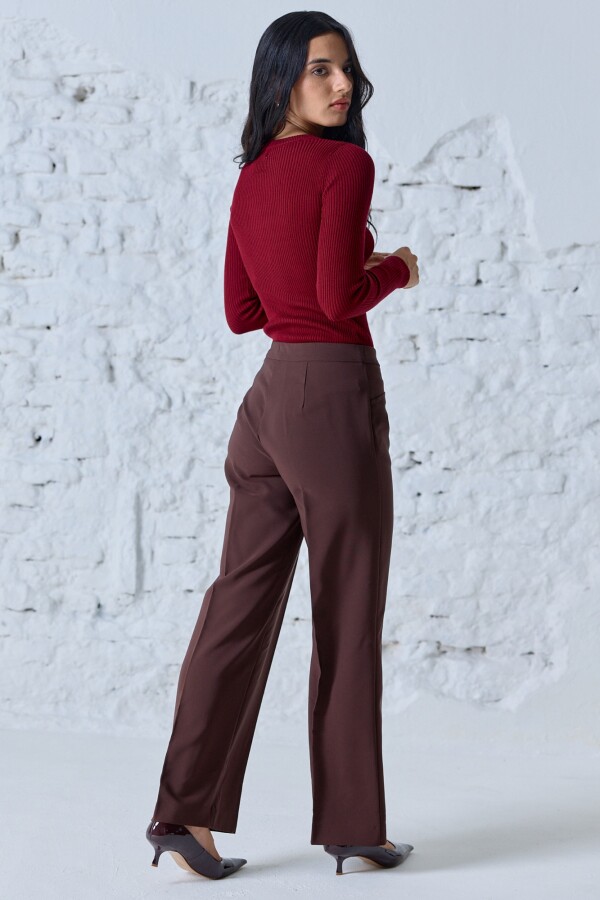 Pantalon Relaxed & Wide Leg MARRON