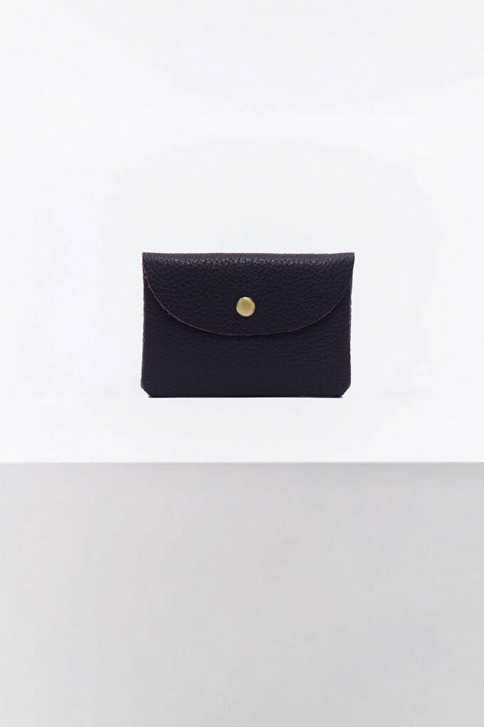 MONEDERO CUERO PURPURA