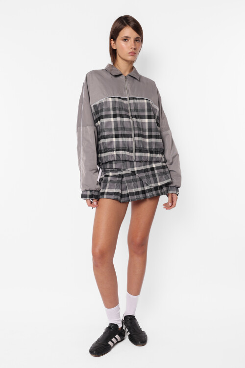 Campera Argyl Gris