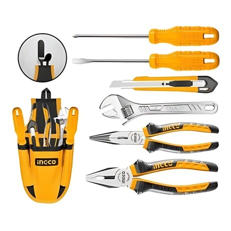 Kit Ingco de 7 herramientas manuales versátiles Kit Ingco de 7 herramientas manuales versátiles