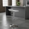 Taburete Kira Pack 4 unidades Rectangular Para Bar Diseño Moderno Blanco