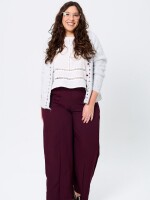 Pantalón Botones Bordo